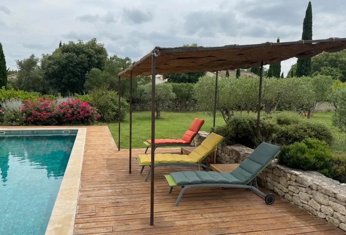 Pergola métallique et verrières sur mesure